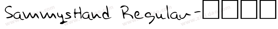 SammysHand Regular字体转换